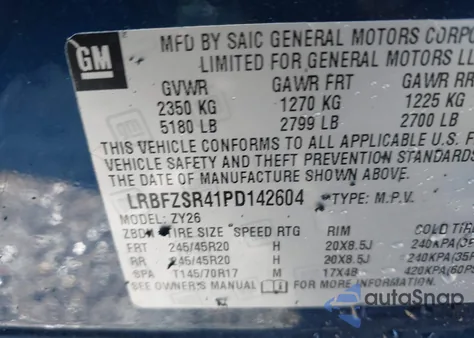 2023 Buick Envision Avenir Awd from USA, damaged, VIN LRBFZSR41PD142604
